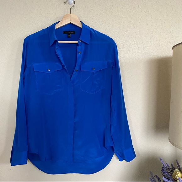 Banana Republic SILK button down shirt - Picture 5 of 7